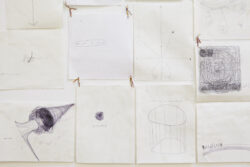 This is the Story
2014-15 A wall of pen doodles and drawings that reference black holes and other space diagrams.